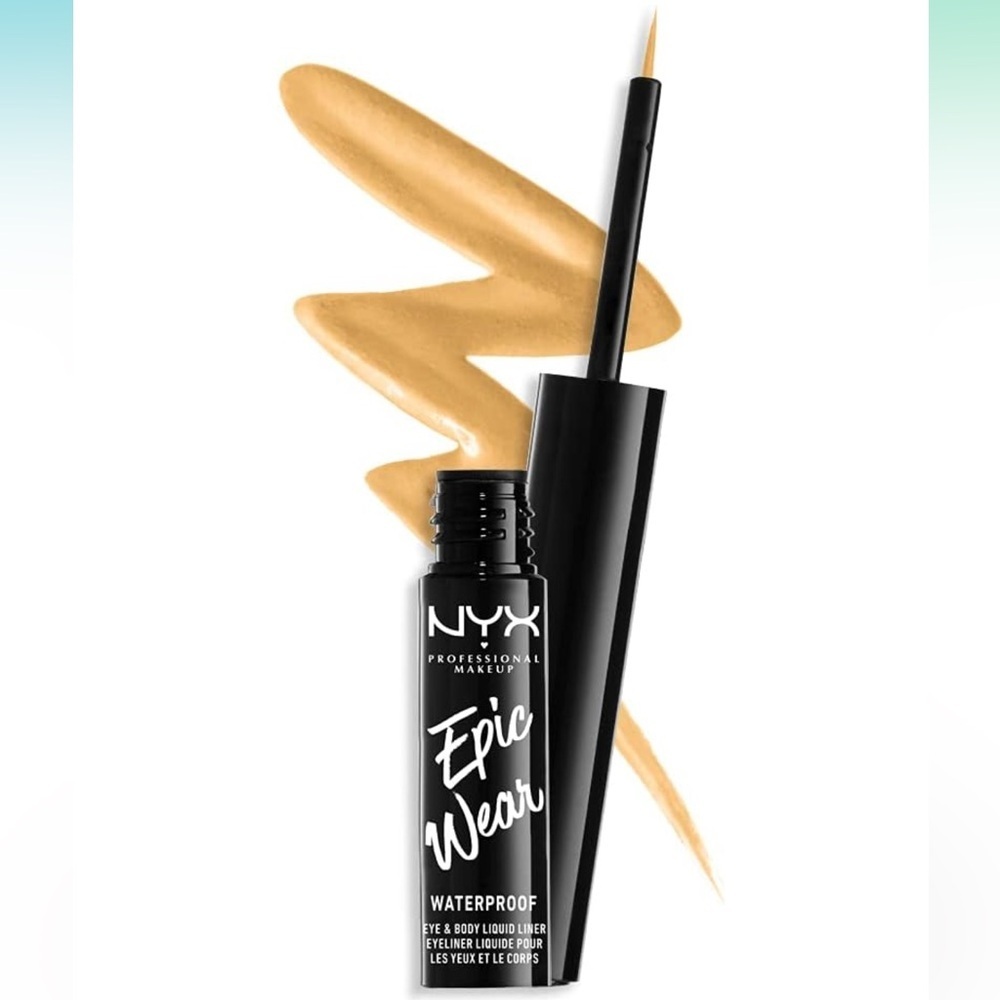 NYX Epic Wear Liquid Eyeliner, Long-Lasting Waterproof Eyeliner - Yellow